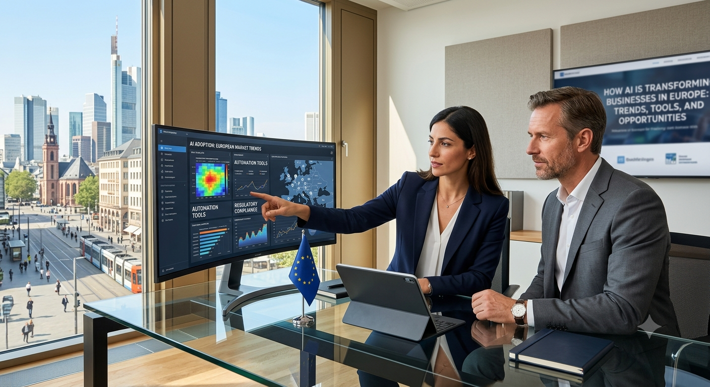 Read more about the article How AI is Transforming Businesses in Europe: Trends, Tools, and Opportunities